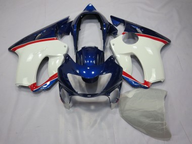 Tiefes Blau Weiß & Rot 1999-2000 Honda CBR600 F4 Motorrad Verkleidungen