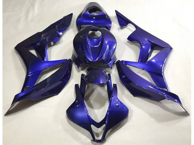 Tiefes Blau Schlicht 2007-2008 Honda CBR600RR Motorrad Verkleidungen Tiefes Blau Schlicht 2007-2008 Honda CBR600RR Motorrad Verkleidungen