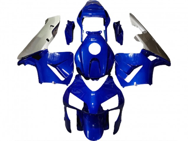 Tiefes Blau & Silber 2003-2004 Honda CBR600RR Motorrad Verkleidungen Tiefes Blau & Silber 2003-2004 Honda CBR600RR Motorrad Verkleidungen