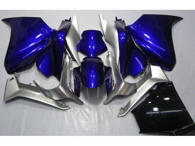 Tiefes Blau & Silber 2010-2013 Honda VFR1200 Motorrad Verkleidungen Tiefes Blau & Silber 2010-2013 Honda VFR1200 Motorrad Verkleidungen