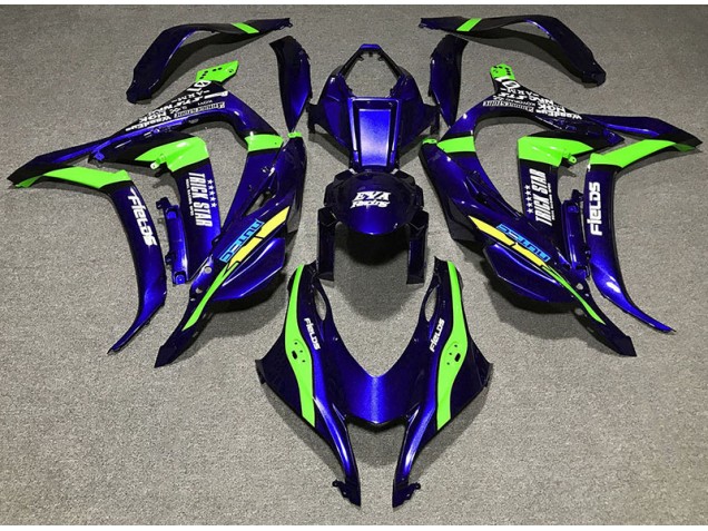 Tiefes Blau Trickstar 2016-2019 Kawasaki ZX10R Motorrad Verkleidungen Tiefes Blau Trickstar 2016-2019 Kawasaki ZX10R Motorrad Verkleidungen