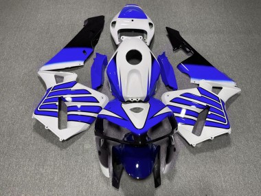 Tiefes Blau & Weiße Flügel 2005-2006 Honda CBR600RR Motorrad Verkleidungen