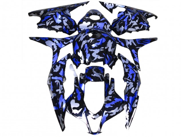 Tiefes Blauer Schnee Tarnung 2009-2012 Honda CBR600RR Motorrad Verkleidungen Tiefes Blauer Schnee Tarnung 2009-2012 Honda CBR600RR Motorrad Verkleidungen