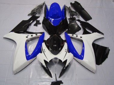 Tiefes Blauer Stern 2006-2007 Suzuki GSXR 600-750 Motorrad Verkleidungen
