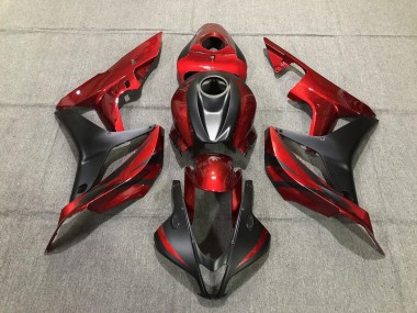 Tiefrot & Matt Schwarz 2007-2008 Honda CBR600RR Motorrad Verkleidungen