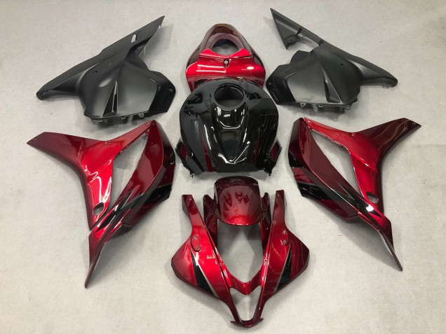 Tiefrot Mit Schwarz 2009-2012 Honda CBR600RR Motorrad Verkleidungen