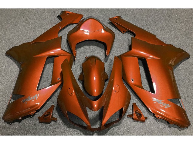 Tigerorange 2007-2008 Kawasaki ZX6R Motorrad Verkleidungen Tigerorange 2007-2008 Kawasaki ZX6R Motorrad Verkleidungen