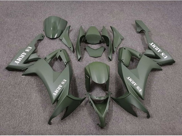 US Army Mattgrün 2008-2010 Kawasaki ZX10R Motorrad Verkleidungen US Army Mattgrün 2008-2010 Kawasaki ZX10R Motorrad Verkleidungen