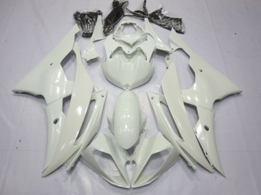 Vollglanz Weiß 2008-2016 Yamaha R6 Motorrad Verkleidungen
