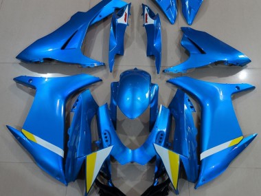 Vollglanz Hellblau 2011-2024 Suzuki GSXR 600-750 Motorrad Verkleidungen