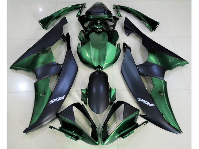 Waldgrün & Matt Schwarz 2008-2016 Yamaha R6 Motorrad Verkleidungen Waldgrün & Matt Schwarz 2008-2016 Yamaha R6 Motorrad Verkleidungen