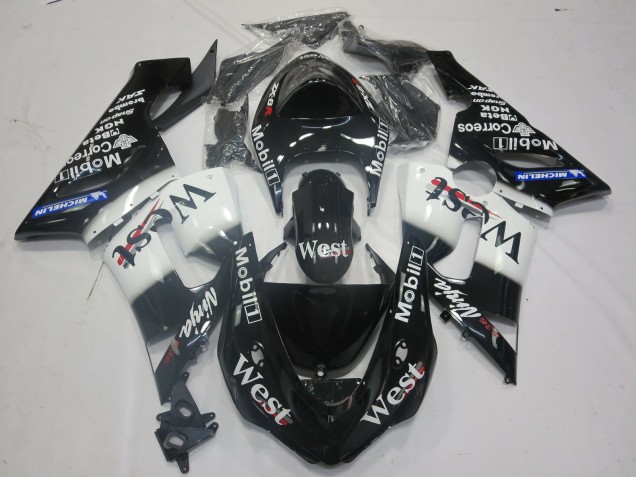 West 2005-2006 Kawasaki ZX6R Motorrad Verkleidungen West 2005-2006 Kawasaki ZX6R Motorrad Verkleidungen