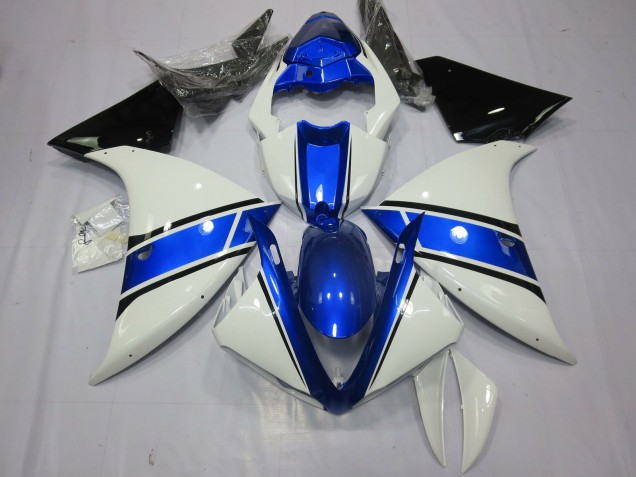 Weißes & Blaues Design 2012-2014 Yamaha R1 Motorrad Verkleidungen Weißes & Blaues Design 2012-2014 Yamaha R1 Motorrad Verkleidungen